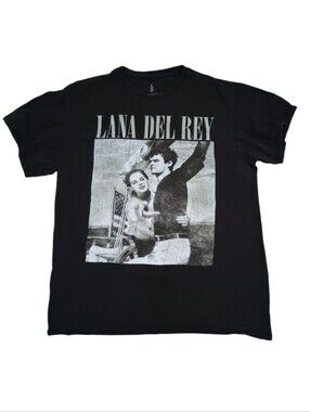 Lana Del Rey Black Short-Sleeve Graphic Tee - Men